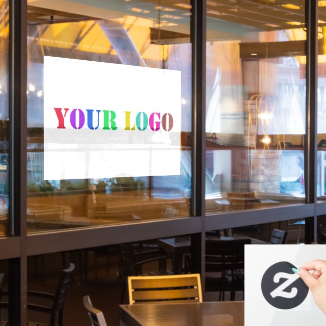 Custom Logo Promotional Business Window Cling (Restaurant Window)