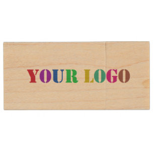 Custom Logo Promotional Business Wood Flash Drive