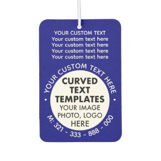 Custom Logo Promotional NAVY Car Air Freshener