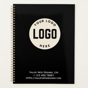 Custom Logo Promotional Notebook, Black  Planner