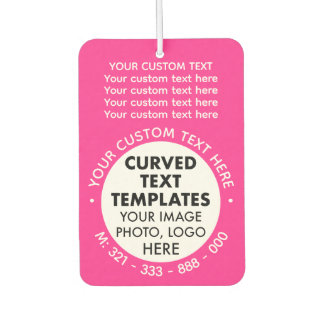 Custom Logo Promotional PINK Car Air Freshener