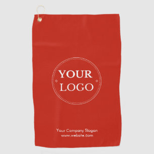 Custom Logo Promotional Red Business Branded Golf Towel