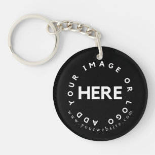Custom Logo Promotional Simple Business Branding Key Ring