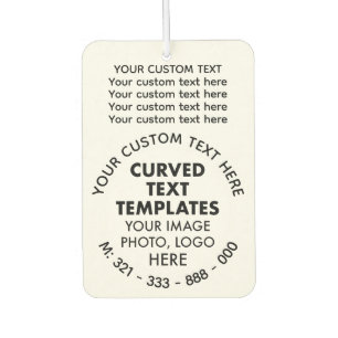 Custom Logo Promotional WHITE Car Air Freshener