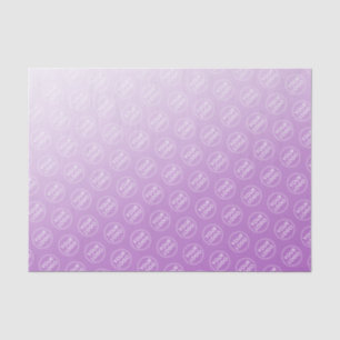 Custom logo purple gradient business packaging tissue paper