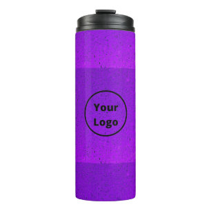 Custom logo purple rough surface print thermal tumbler