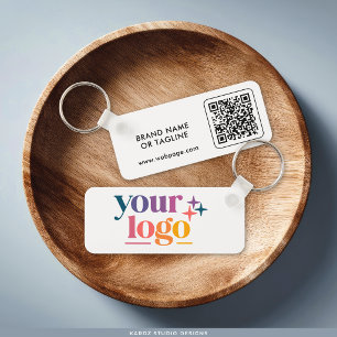 Custom Logo QR Code Branded  Key Ring