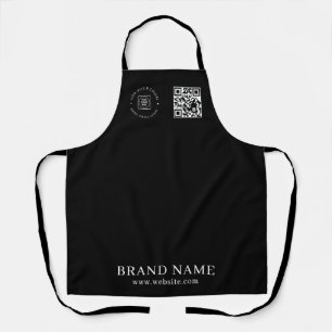 Custom Logo QR Code Personalized Professional Desi Apron