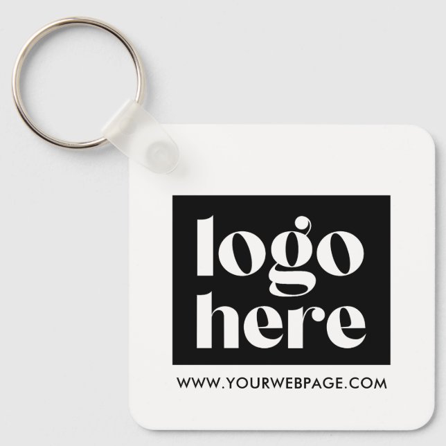 Custom Logo QR Code Promotional Keychain  (Front)