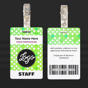 Custom Logo Ready Staff Tag Professional Name ID Badge