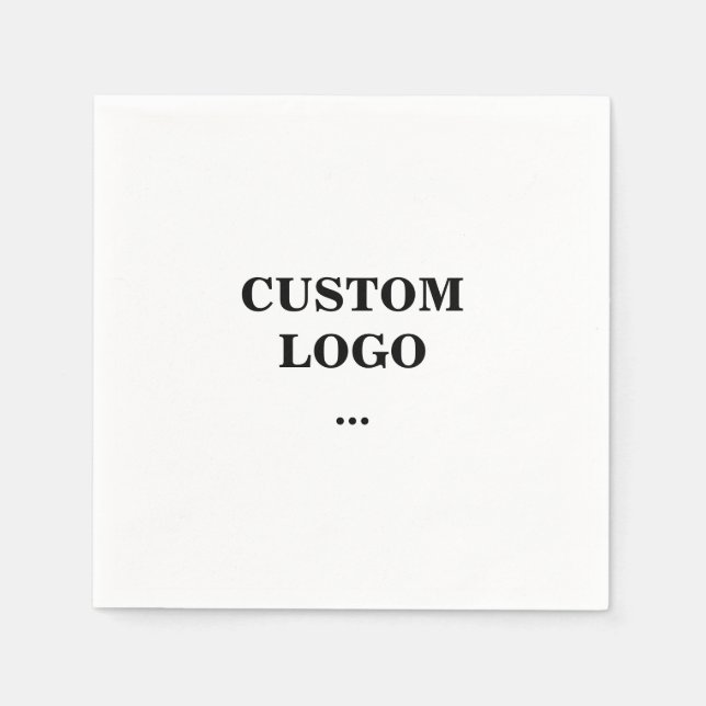 Custom logo, replacement your logo napkin (Front)