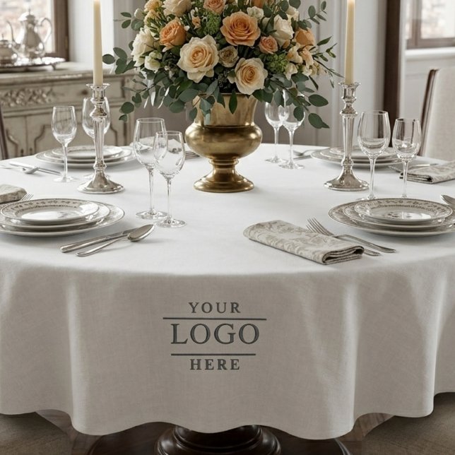 Custom Logo Restaurant, Hotel Promo  Tablecloth (Creator Uploaded)