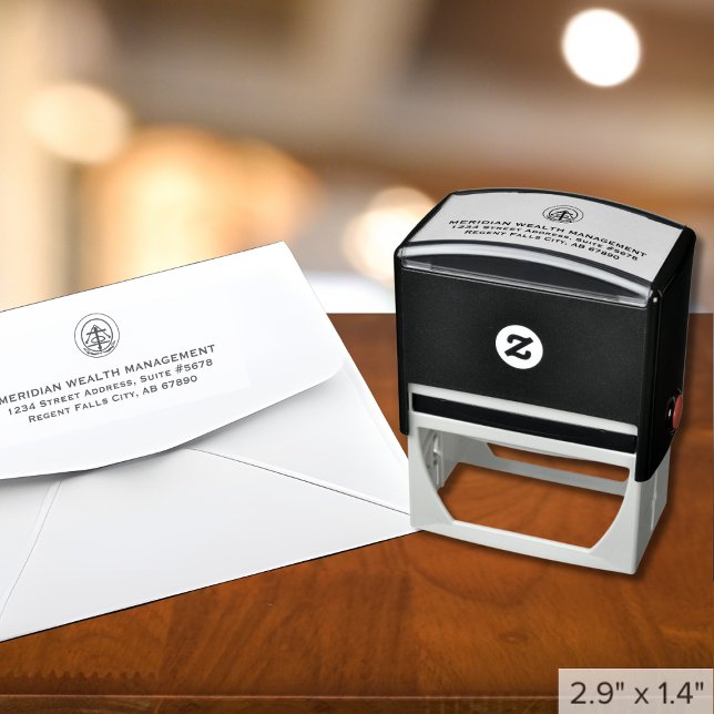 Custom Logo Return Address Self-inking Stamp (Creator Uploaded)