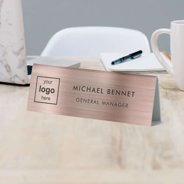 Custom Logo Rose Gold Professional Business (Creator Uploaded)