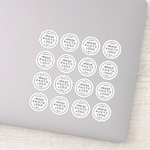 Custom logo round circle circular vinyl stickers
