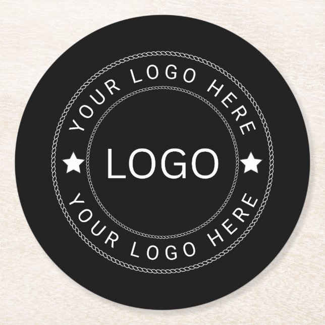 Custom Logo Round Paper Coaster (Front)