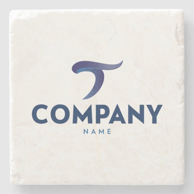 Custom Logo Sandstone Coaster Personalised Company (Front)