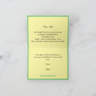 Custom Logo - Simple business Thank You card