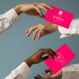 Custom Logo Social Media QR Code Gold Candy Business Card