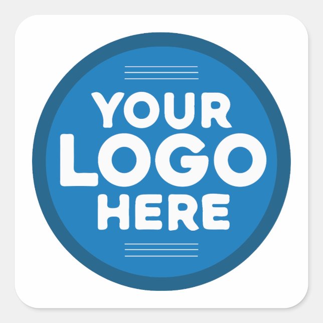 Custom Logo Square Sticker (Front)