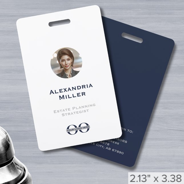 Custom Logo Staff Photo Identification  ID Badge (Creator Uploaded)