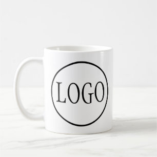 Custom Logo Sticker on Coffee mug