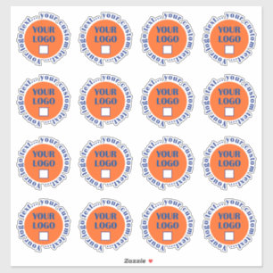 Custom Logo Stickers 16 per sheet