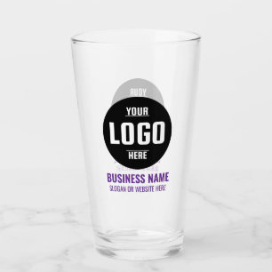 Custom Logo & Text 16oz Personalised Beer Glass