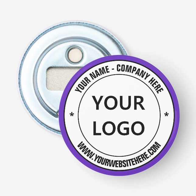 Custom Logo Text and Colours Bottle Opener (Front)
