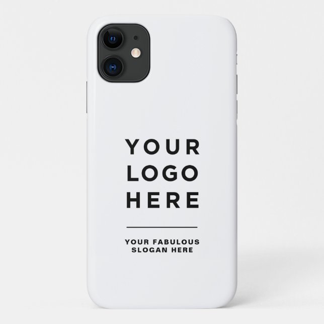 Custom Logo Text Apple iPhone Cases No Minimum (Back)
