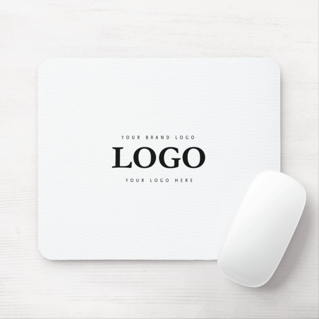 Custom Logo | Text Business Company  Mouse Mat (With Mouse)