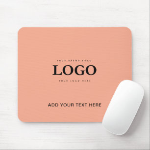 Custom Logo Text Business Company Mouse Mat