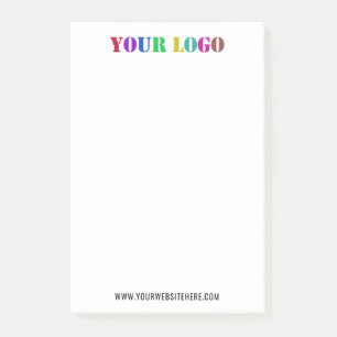 Custom Logo Text Business Post-it® Notes Template