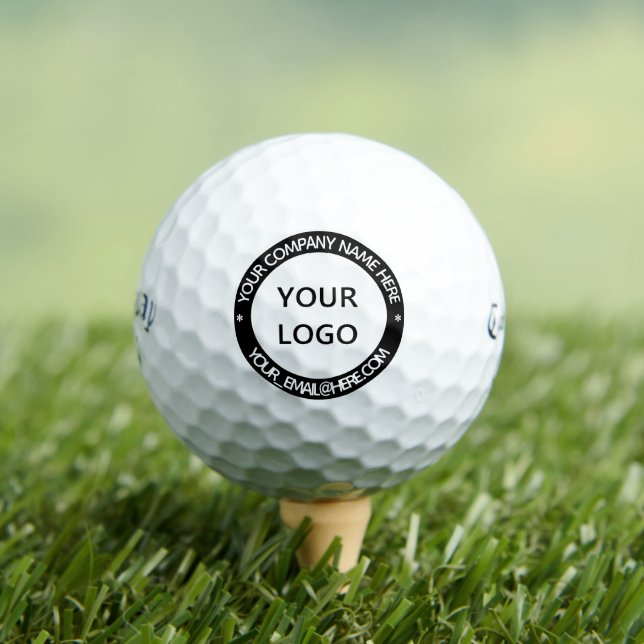 Custom Logo Text Business Promotional Personalised Golf Balls (Insitu Tee)