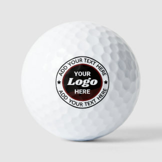 Custom Logo & Text for Business or Event Golf Balls
