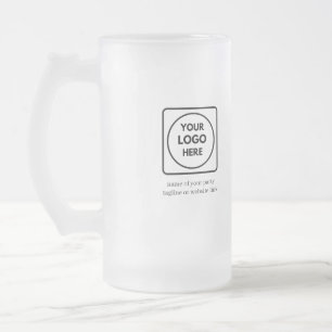 Custom Logo Text Frosted Beer Promo mug
