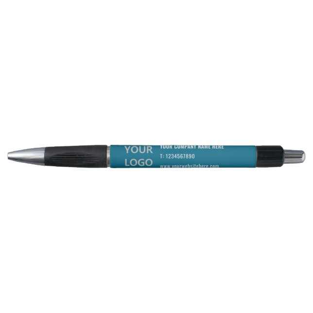 Custom Logo Text info Business Promotional Pen (Front)