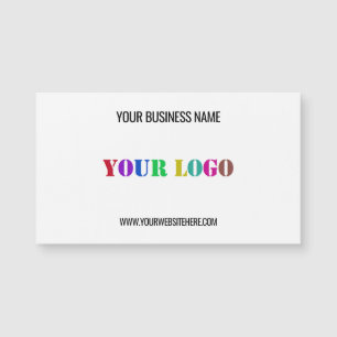 Custom Logo Text Magnetic Business Card Template
