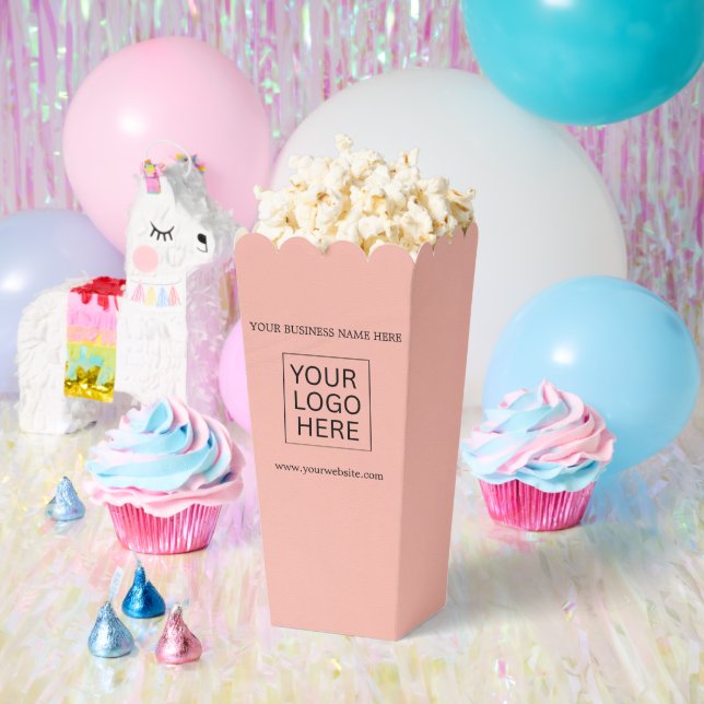 Custom Logo & Text Packaging popcorn Favour Box (Party)