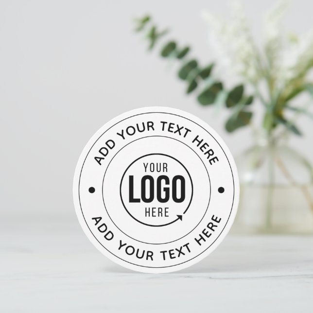 📝 Custom Logo & Text Personalised Business Event (Standing Front)