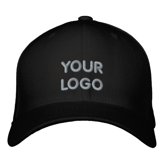 Custom Logo / Text - Personalised Elegant Embroidered Hat (Front)