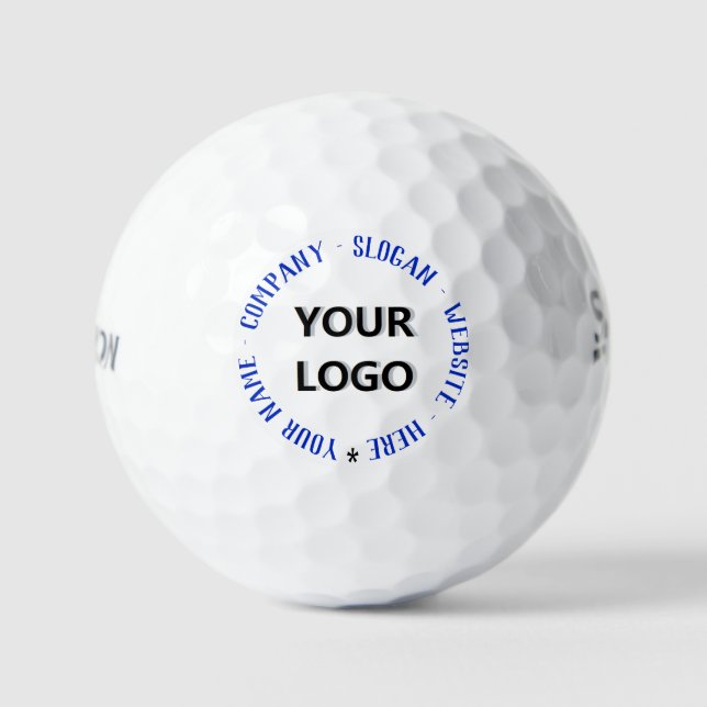 Custom Logo Text Personalised Stamps Golf Balls (Front)