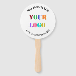 Custom Logo Text Promotional Business Hand Fan