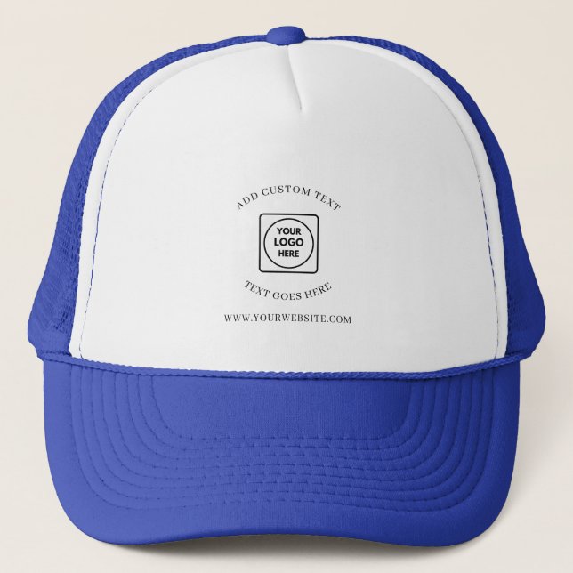 Custom Logo Text Promotional Business Trucker  Hat (Front)