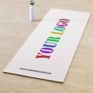 Custom Logo Text Promotional Yoga Mat Your Colours