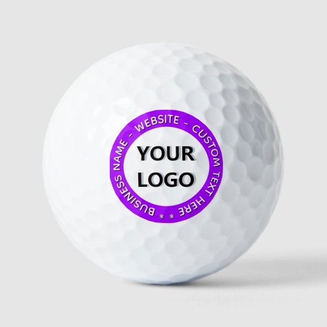 Custom Logo Text Stamps Golf Balls Branded Gift (Front)