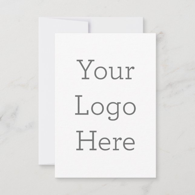 8.9 cm x 12.7 cm Flat Thank You Card (Front)