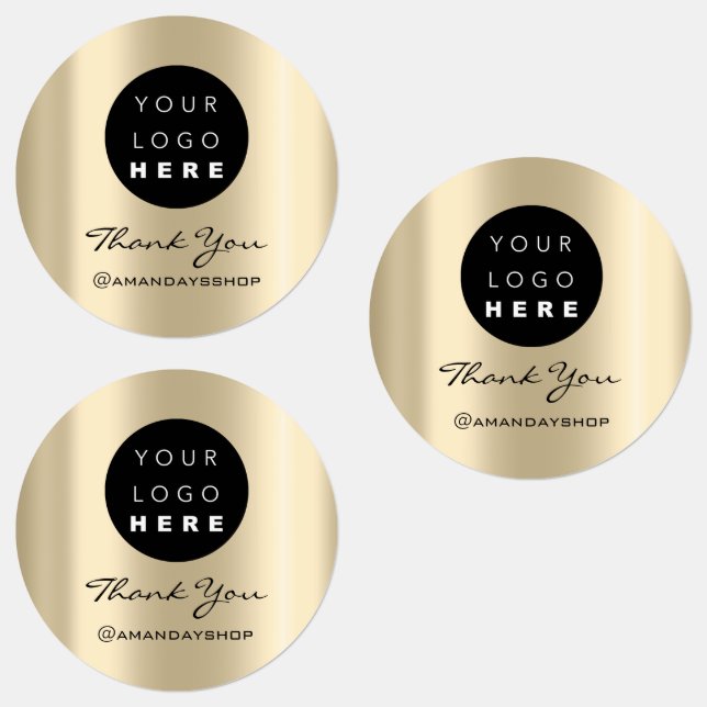 Custom Logo Thank You Instagra Name Gold (Group)