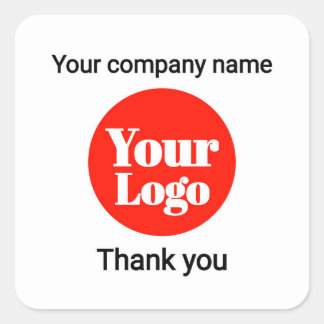 Custom Logo Thank You Sticker for Business Packagi