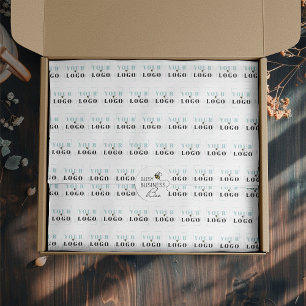 Custom Logo Tiled Pattern Large Sheet Tissue Paper